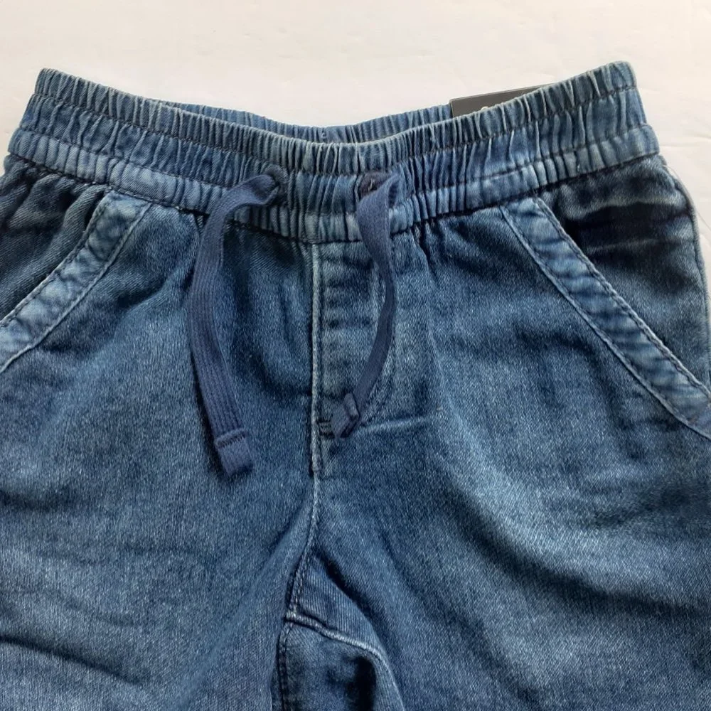 Baby Gap Denim Shorts Pull On Elastic Waist Jean Boys Girls 18-24 Months New